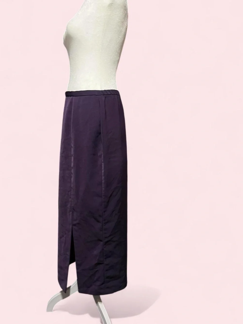 Size 10 Women's Long Purple Straight Skirt